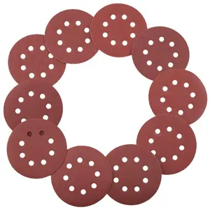Summervibes VEVOR 150 PCS 5 Inch Sanding Discs Set, 8-Hole Round Hook and Loop Sandpaper for Orbital Sander, 10 Grits include 60, 80, 100, 120, 150, 180, 240, 320, 400, 600 Grit, for Metal, Wood, Car Sanding