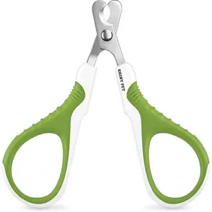 Pet Nail Clippers for Indoor Cats & Small Animals - Precision Angled Blades & Steady Grip - Ideal for Kittens Tiny Dogs Rabbits Birds - Nail Trimmer & Claw Scissors for Home Grooming - eBook Guide