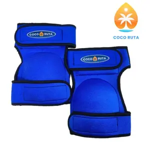 Coco Ruta Crain Blue Neoprene Knee Pads - Heavy-Duty Synthetic Rubber Knee Protection for Carpet Installation