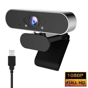 USB Powered Network Camera with Microphone, 1080P Streaming Webcam, Plug-And-Play, Ideal for Video Calls, Learning, Meetings, Compatible with PC, MAC, Laptops