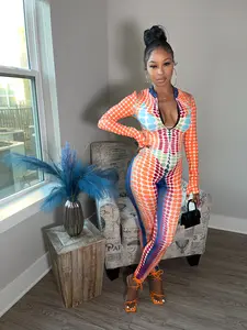 Bubble orange Jumpsuit