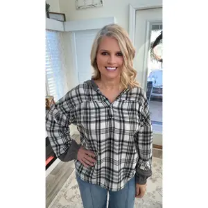 Cozy Cabin Plaid Top