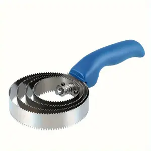 Ergonomic Stainless Steel Horse Grooming Comb - Soft Handle Pet Hair Brush for Horses