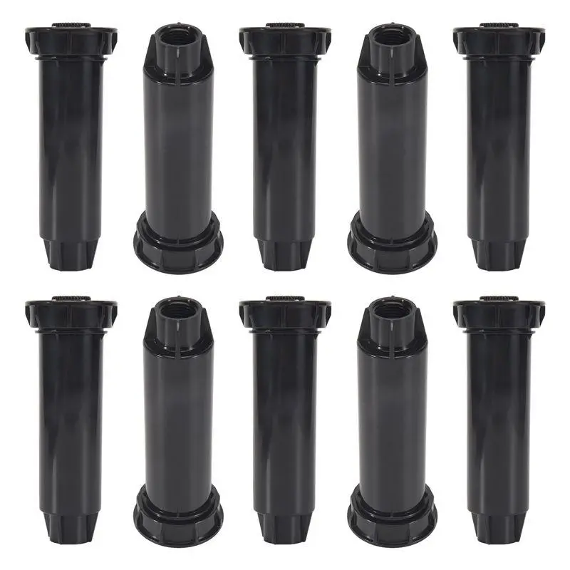 10 pcs pop-up lawn sprinkler spray heads for garden supplies, 360° irrigation gear sprinkler