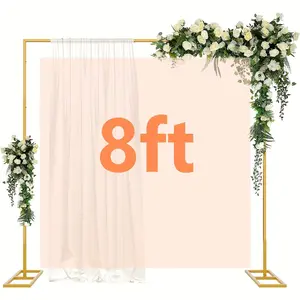 Adjustable Metal Wedding Arch Frame Set - Versatile Indoor Celebration Decoration Stand Kit for Bridal Shower, Birthday, Wedding, Anniversary And Party Decor - Durable