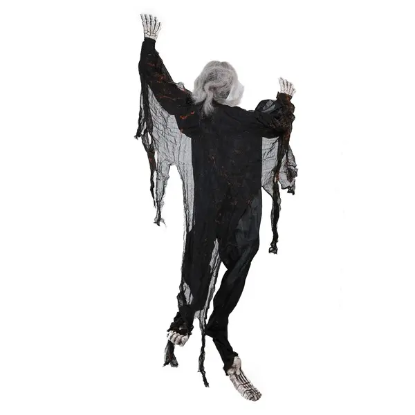 5FT Black Climbing Undead Skeleton Prop