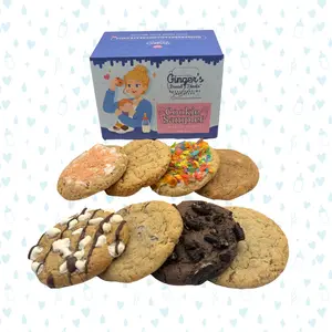 Ginger's Lactation Cookie Sampler - 8 Assorted Baked Snack Lactation Cookies - NEW