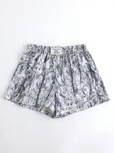 Dead branches camouflage shorts - Women's summer camouflage casual sports shorts, retro street style loose fit, elastic letter label waist, perfect for Y2K millennium aesthetics and daily wear # Millennium style # camouflage shorts