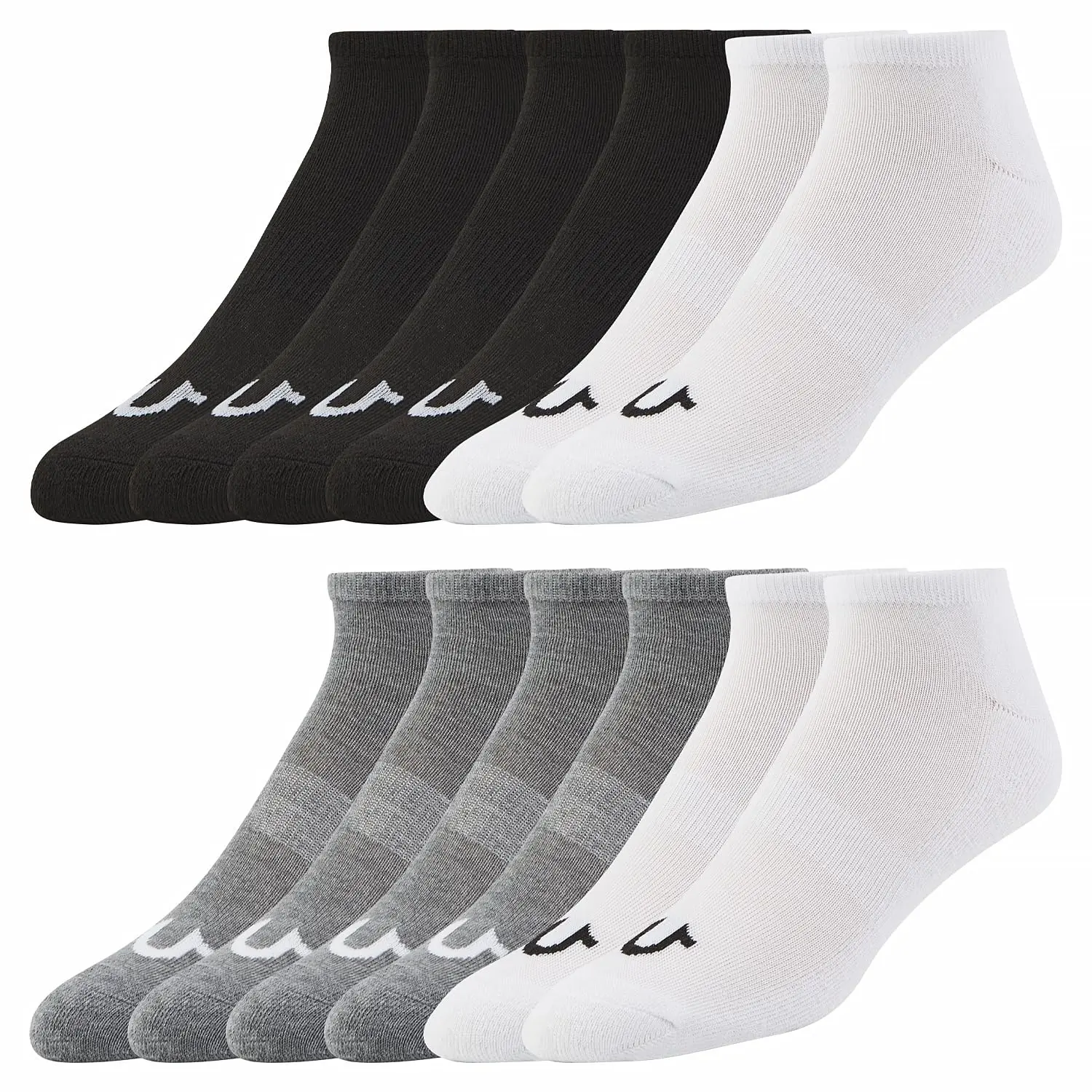 4 Black / 4 Grey / 4 White