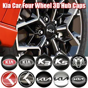Kia Wheel HUB Center Cap Set, Decorative Accessories for K3/k5/crossroad Models, Replacement Parts for Car Exterior Modification, Logo