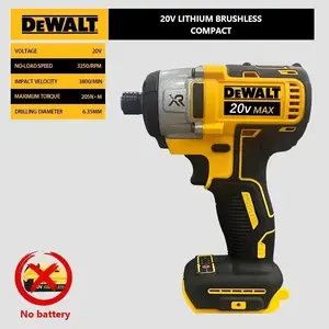 DeWalt DCF887 Cordless Screwdriver Brushless 205N.m Electric Impact Driver Drill For Dewalt 20V Battery