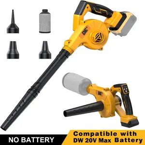 Cordless Turbo Leaf Blower and Car Dryer for Dewalt 20V Max Battery (Tool Only) – 190 MPH Lightweight Electric Handheld Blower for Lawn Care, Yard Cleanup and Snow Removal