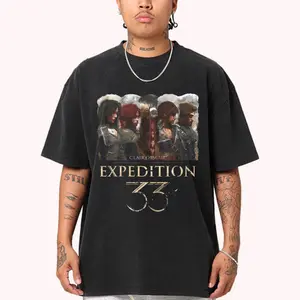 Expedition 33 Surreal World Graphic Tee With Cinematic Gaming Aesthetic HY3057