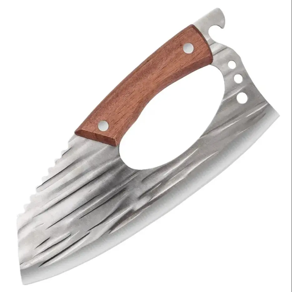 Wooden handle three-hole labor-saving knife