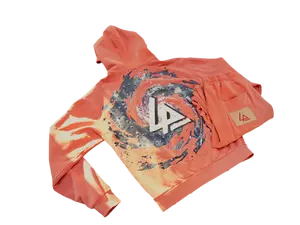 Cosmos Full Zip Sweatsuit - Carrot Orange