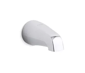 Kohler 373-S-CP Devonshire 4-7/16" Wall-Mount Bath Spout, Slip-Fit Connection Polished Chrome