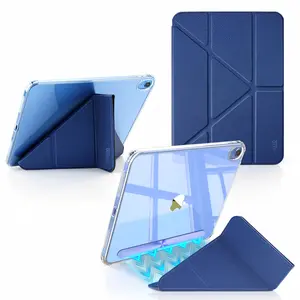 SPALLO Magnetic Protective Case for iPad Air 7/6/5/4th , Compatible with iPad 10th/11th 2025 & iPad Pro M4 2024 11 inch , Detachable Y-Fold Stand with Gaming Hard PC Back Cover , Auto Wake/Sleep , Multi-Angle Viewing , Anti-Bend