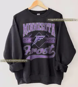 Vintage Minnesota Frost Sweatshirt, Vintage Frost shirt, Minnesota Hockey Women Sweater, Hockey Women Sweatshirt, Frost Sweatshirt