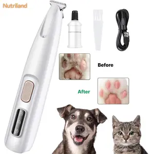 2026 New USB Rechargeable Pet Trimmer Kit, Pet Paw Trimmer, Cordless Waterproof Pet Shaver with LED Light, 18mm Widen Blade, Multifunctional Pet Hair Clippers for Paws Eyes Ears Face Rump,Dog Stuff, Paw Cleaner Pet Clipper