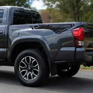Toyota Tacoma TRD 4x4 Black Style Decals 2 Piece Set 52x12 Inches Ready to Install Stylish Modern Look