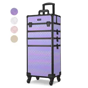 Byootique Rolling Makeup Case ForgetMeNot Artist Travel Case