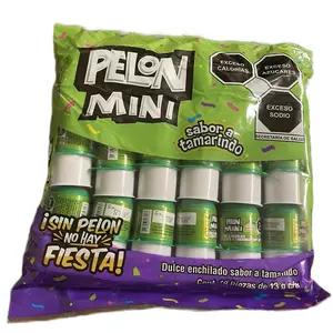 Pelón pelo rico mini sabor a tamarindo ,18 pack bag Candy Snack Sweet Candies Party Bonbon Traditional