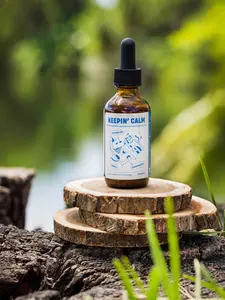 Keepin' Calm Ashwagandha Based Natural Herbal Tincture for Dogs & Cats 24 Months Anxiety Relief Stress & Motion Support 60ml Bottle