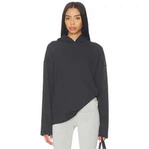 Fear of God ESSENTIALS Classic Fit Hooded Tee in Black