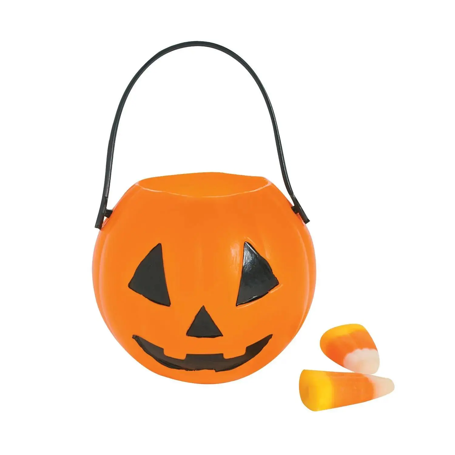 Mini Pumpkin Buckets - 12 Pieces, 2" Diameter Jack-O-Lantern Candy Storage Buckets, Halloween Festive Kids Party Supplies, Party Gifts, Child