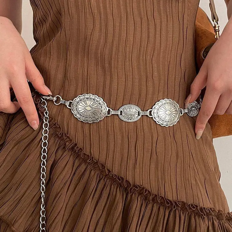 1483 Metal Chain Waist Belt For Women Cowgirl Boho 61uVvBvTtUL._AC_UY1000_.jpg main image 4