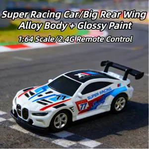 1:64 Mini Remote Control Race Car, Six Color Designs, APP Controlled, Alloy Shell, Stress Relief Toy, Desktop Decor, Holiday Gift