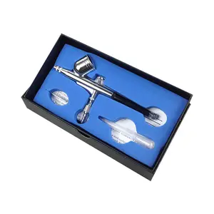 Professional Double Action Airbrush BD-130 Mounted 0.3mm Nozzles and Needles for Cake Decorating, Painting, Tattoo, Models Art,Craft and so on Paint Spraying Tool