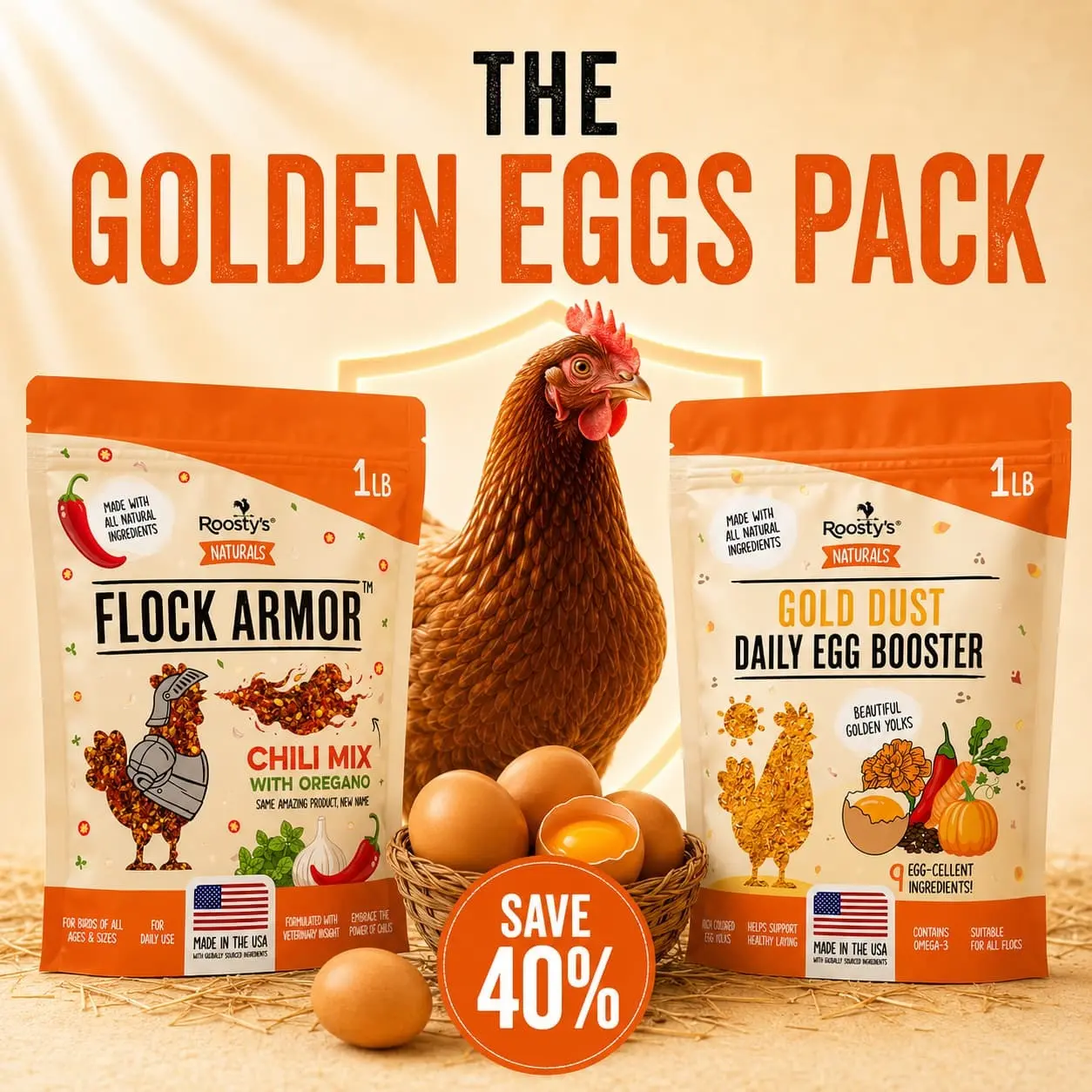 Bundle of Daily Deworm + Gut Support and Gold Dust - Daily Egg Booster