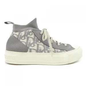Pre-owned Dior Polyester Small Leather Goods Christian WALK'N'DIOR Oblique Technical Mesh Sneakers
