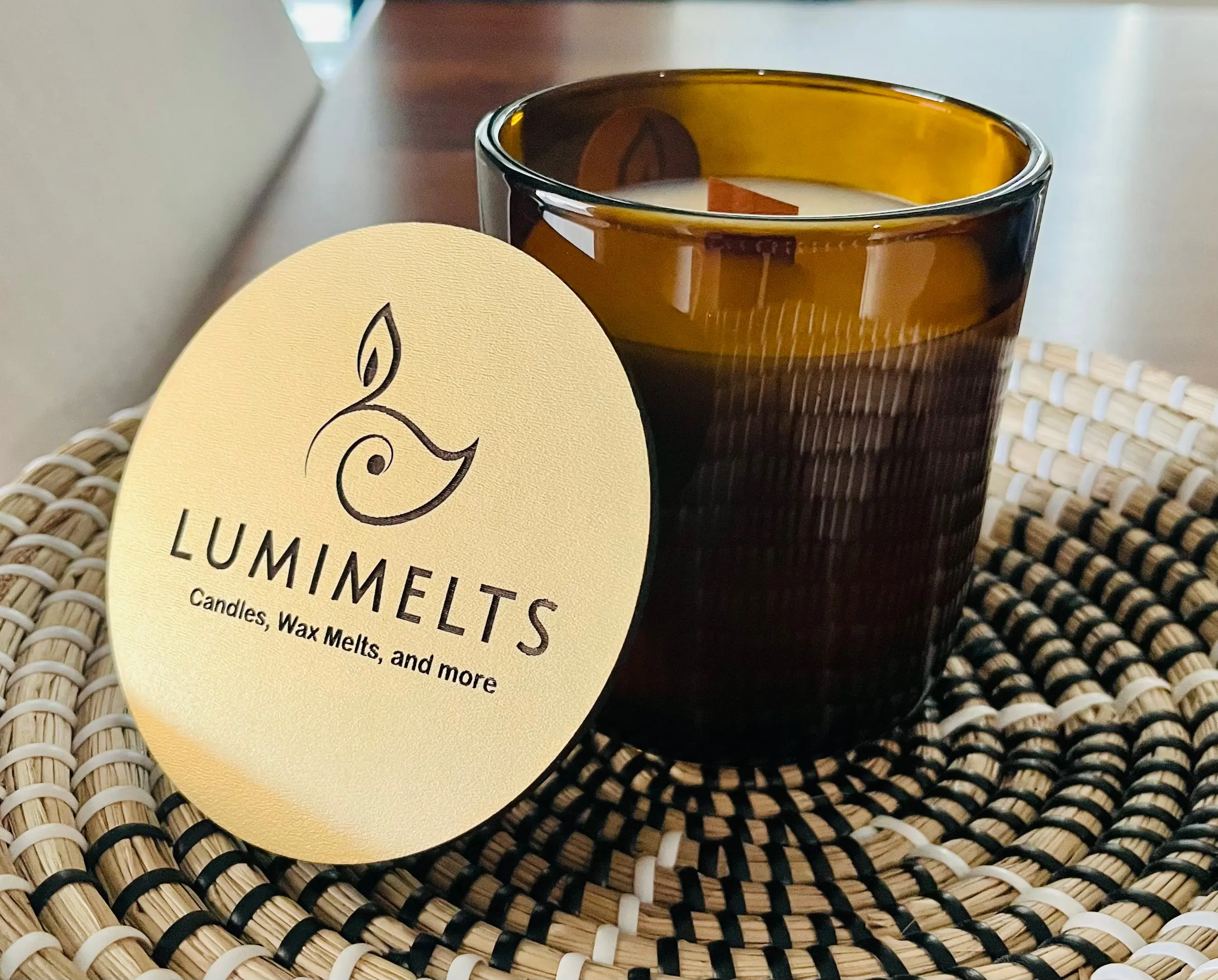 12oz Golden Glow Citrine Candle (Gentleman’s Ember)
