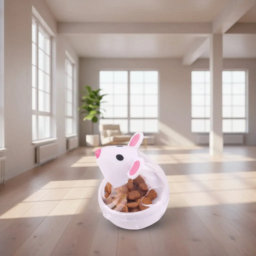 Interactive Cat Food Tumbler Toy and Feeder Ball