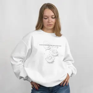 Please Respect the Deviled Eggs Sweatshirt | Vintage Deviled Egg Illustration