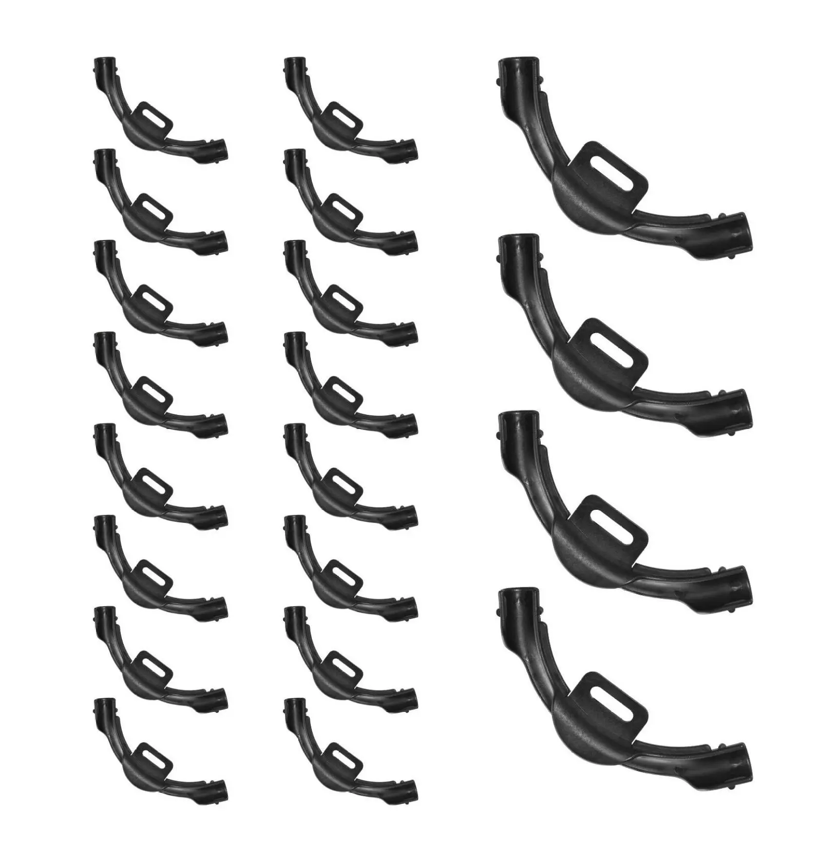 PEX Tubing Bend Supports 20 Pack - 1/2 Inch PEX Elbows - Corrosion Resistant Pipe Holders with Nail Tab - Plumbing Repair & Installation Default