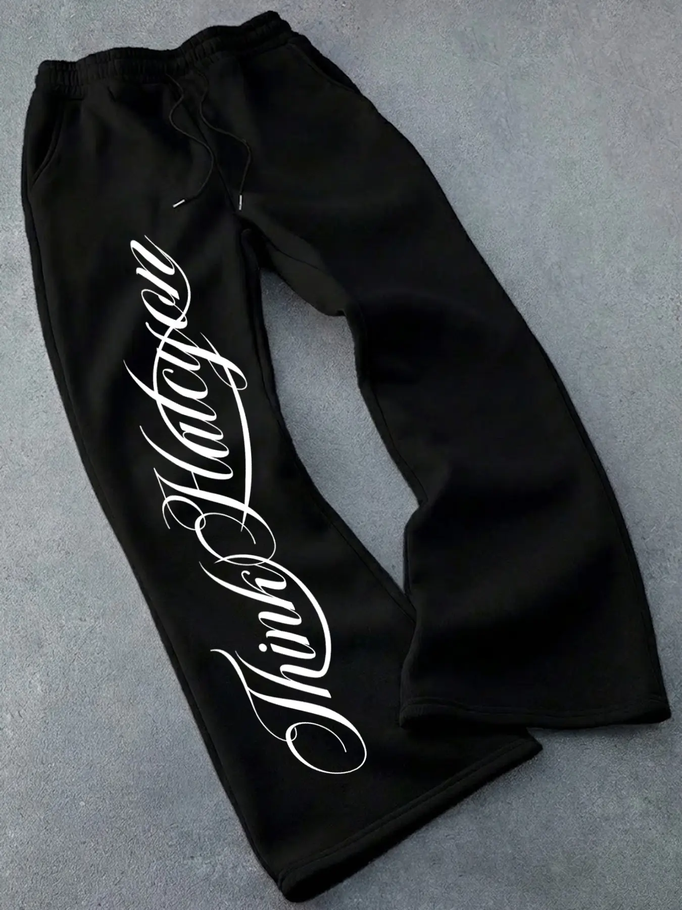 Men's Casual Long Pants, Trouser, Regular Fit, Cartoon Print, Loose-Fitting, Pocket Design, All Seasons Wear, Fashionable Men's Bottoms