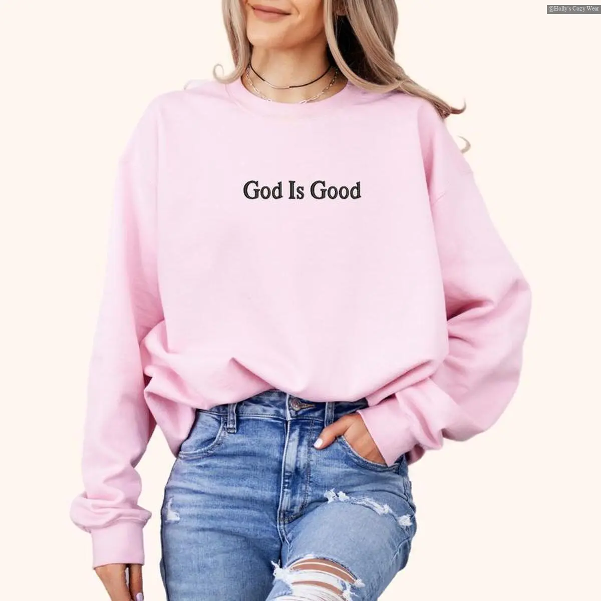 God is Good Sweater, Faith Sweatshirt, Jesus Lover Faith Sweater, Beautiful Sweater Future is Bright