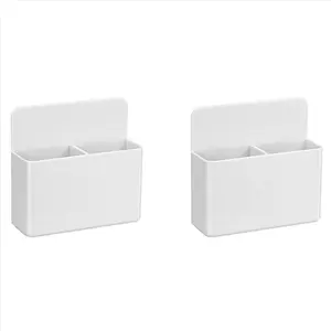 2X Magnetic Dry Erase Marker Holder, Pen and Eraser Holder for Whiteboard, Magnetic Pencil Cup Storage Organizer