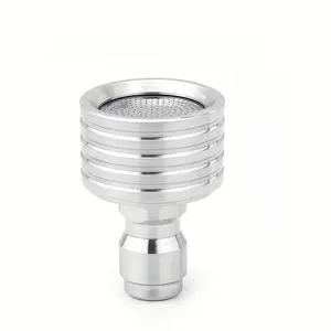 High-pressure cleaner nozzle, Garden hose nozzle, Metal hose nozzle, powerful spray head for car cleaning, gardens, and driveways, Quick to connect/disconnect, compatible with high-pressure cleaners, paired with high-pressure extension tubes