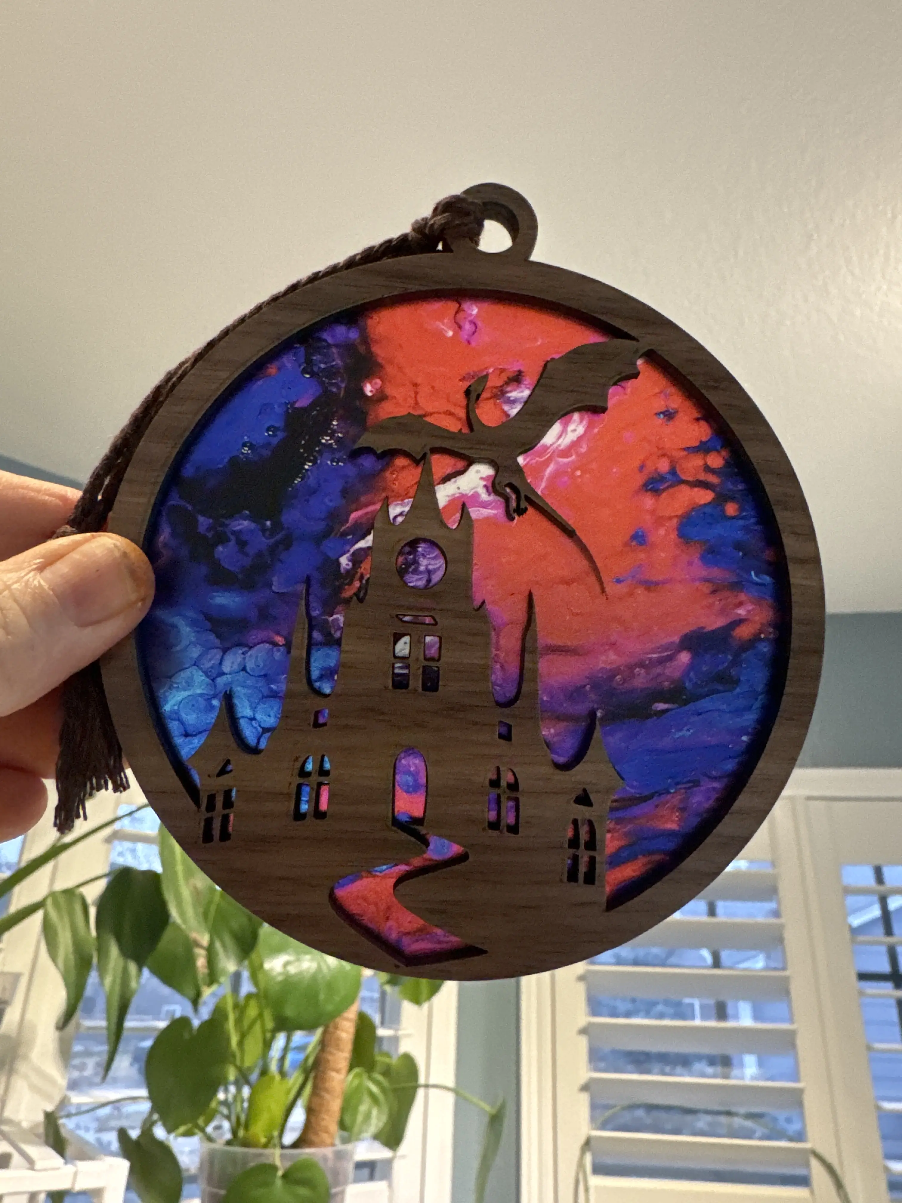 Castle Suncatcher for Sunny Window