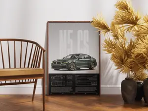 BMW M5 CS Print | M5 F90 | Car Print | Hyper Car Poster | Super Car Print | Art Print | Car Poster | Home Decor | Wall Decor