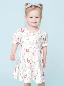 Egg Hunt Delight Ruffle Dress