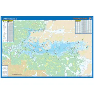 Lake Namakan Fishing Wall Map