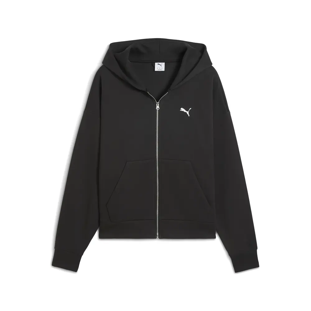 PUMA Mens Wardrobe Essentials Boxy Hoodie Casual Outerwear Casual - Black