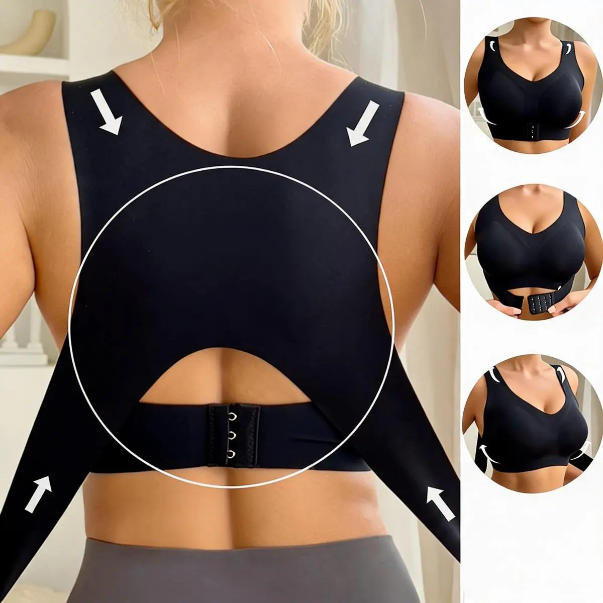 Posture Bra, women’s beige wireless bra, soft breathable non-removable molded cups, yoga fitness sportswear for gym and daily training, summer vibes bra Soft Comfy Bra Seamless Shaping Bras push up bra bras for women minimizer bra jelly bra