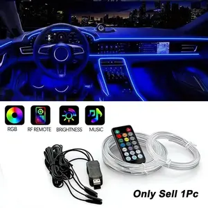 USB Remote Control Fiber Optic Ambient Light, Car USB Fiber Optic Cold Light, 4m/5m Multi-Color Button, K15u Model, Abs Enclosure, Car Interior Lighting