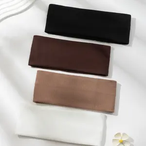 Women's Sporty Headbands Set, 4-Piece Solid Color Design, Ideal for Yoga & Gym Wear, Stylish Hair Accessory for Daily Use, Sweat Absorbing Headband